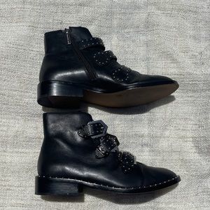 Gianni Bini Harley Ankle Boots Black Studded